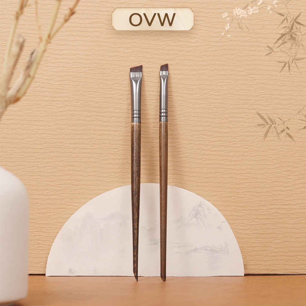 Ovw ชุดแปรงแต่งหน้า เขียนคิ้ว อายไลเนอร์ N6174 2 ชิ้น