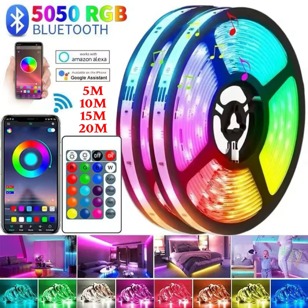 ไฟแต่งห้อง ไฟตกแต่งห้อง ไฟ LED บลูทูธ/รีโมทคอนโทรล แถบ RGB 2835/5050