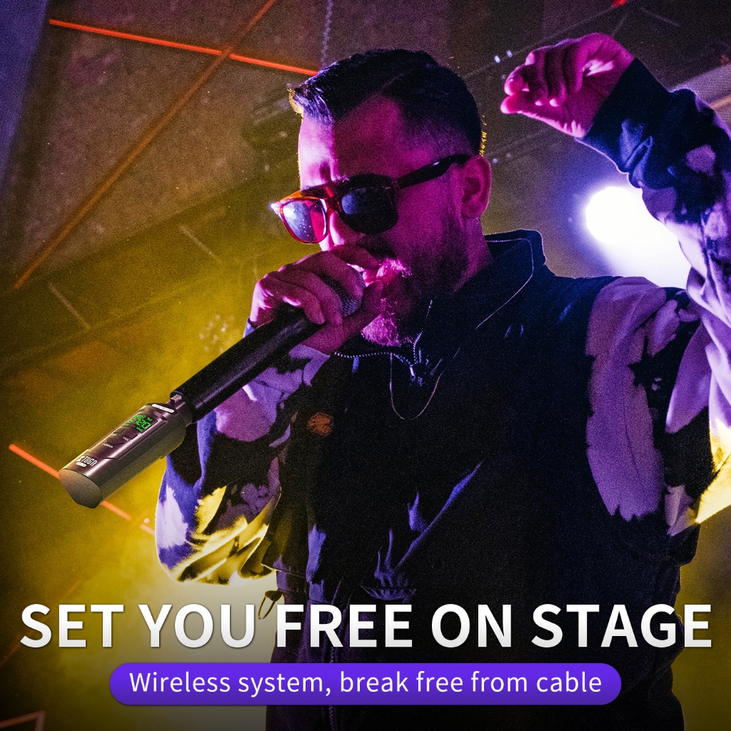 Xtuga SF-1 UHF Wireless XLR เครื่องส่งสัญญาณและตัวรับสัญญาณไมโครโฟนไร้สาย,อะแดปเตอร์ไมโครโฟนแบบชาร์จไฟได้สําหรับไมโครโฟนแบบไดนามิก/คอนเดนเซอร์,กีต้าร์ - รูปที่ 7