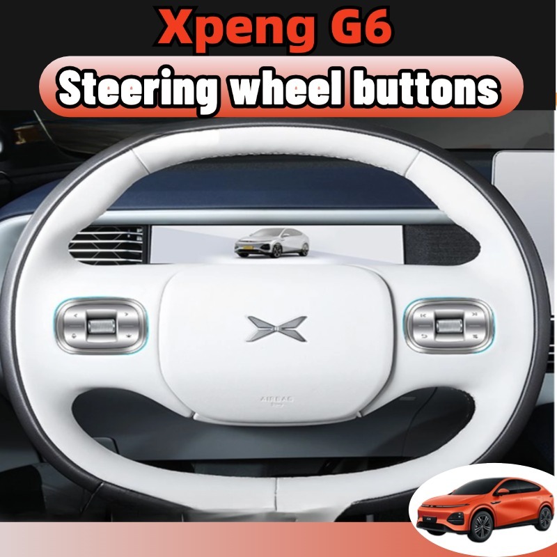 Xpeng g6 2024-2026 พวงมาลัยปุ่มประตูสวิทช์ไฟอ่านหนังสือสแตนเลสกรอบป้องกันประตูสติกเกอร์ตกแต่งอุปกรณ์ดัดแปลงภายใน ของแต่งรถยนต์