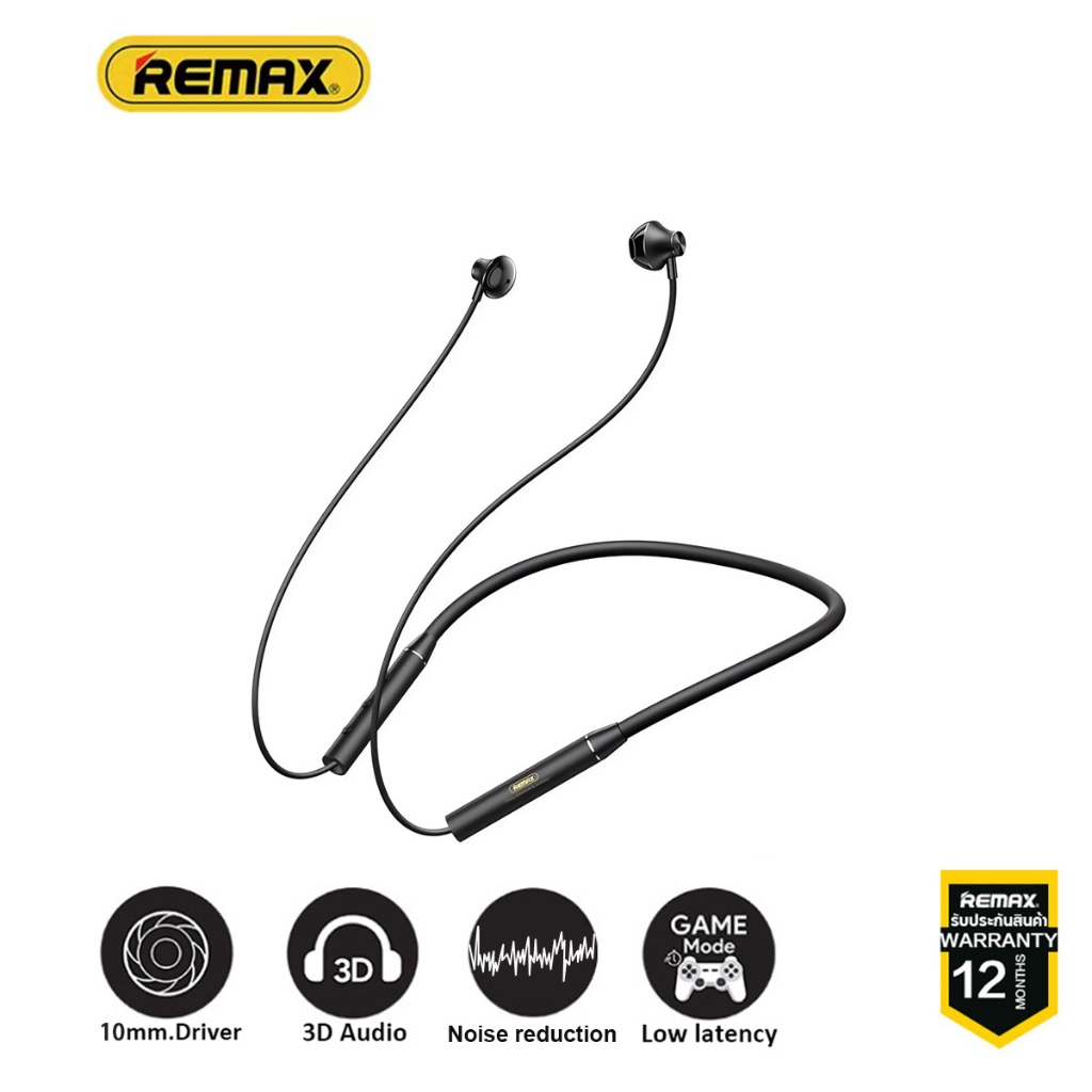 REMAX RB-S9 หูฟังบลูทูธแบบคล ้ องคอบลูทูธ 5.3 หูฟังกีฬาลดเสียงรบกวน หูฟังไร้สาย