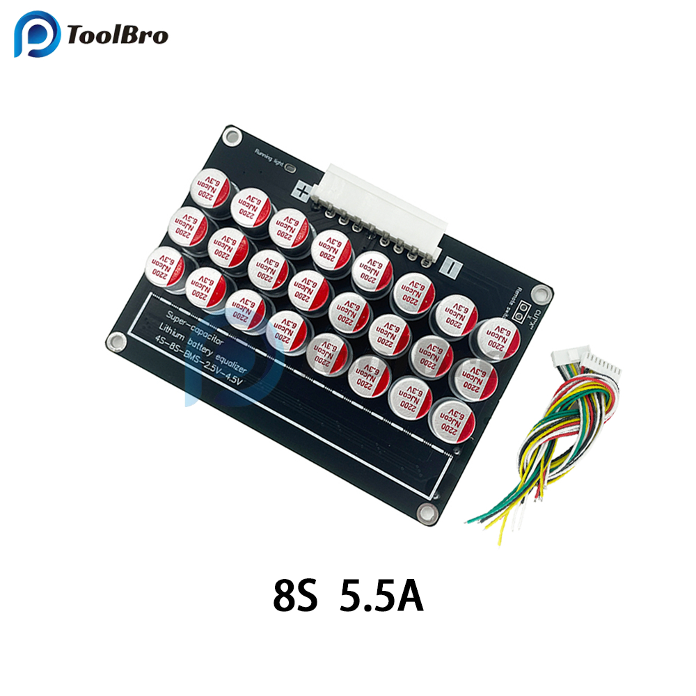 Active Balance​ 5.5Ah​ 4s-8s​ สำหรับปรับสมดุลแบตลิเ​ที่​ยมฟอสเฟต​​ NMC​ LTO