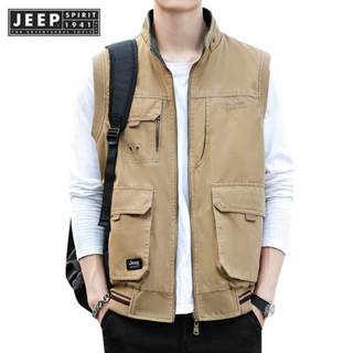 Jeep SPIRIT 1941 ESTD ฤดูใบไม้ร่วงใหม่ผู้ชายอินเทรนด์สองด้าน…