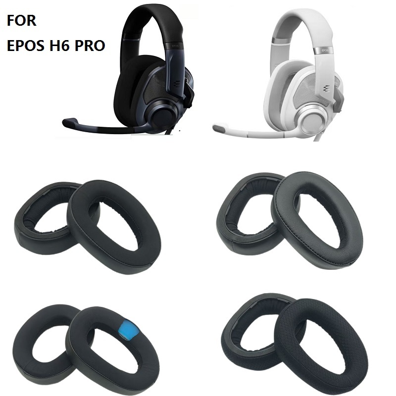 แผ่นรองหูฟังเบาะสําหรับ Sennheiser EPOS H6 PRO หูฟังเปลี่ยนคุณภาพสูง Earcovers Earmuffs หมอนหูแผ่นรอ