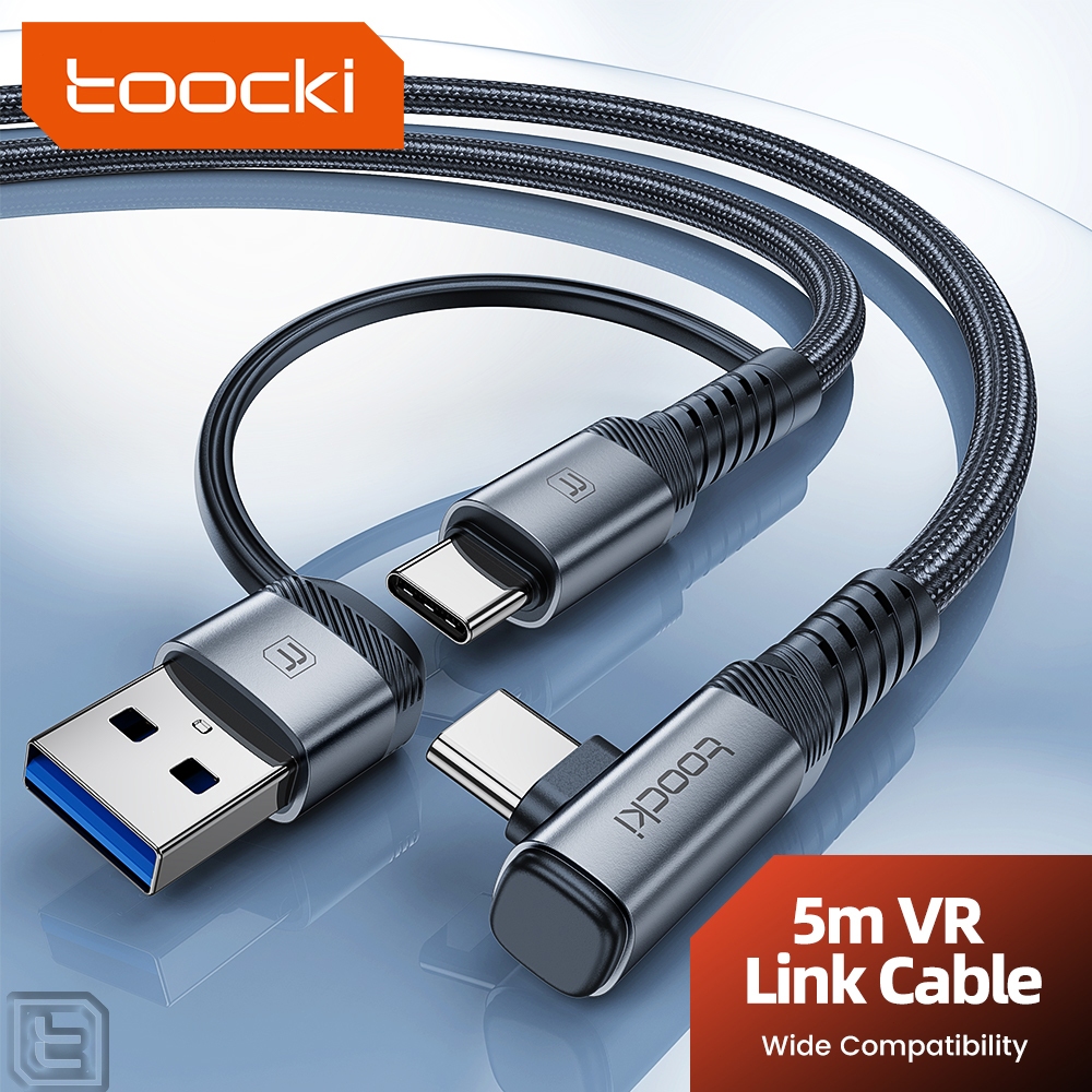 Toocki 2-in-1 VR Link Data Cable USB3.0 Type C ถึง Type C Data Cable 3A USB A ถึง Type C สายชาร์จใช้