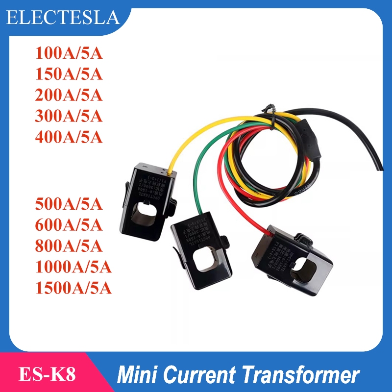 Split Core Current transformer AC Current Sensor หน้าต่างขนาด 16 มม. 24 มม. 36 มม. Clamp บน CT 1 ม. สาย