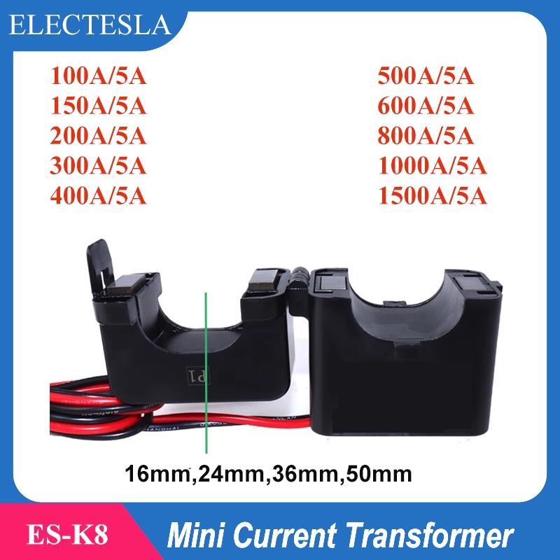 Ct current sensor transformer 16 มม.36 มม.50 มม.แยก core current transformer 100A/5A