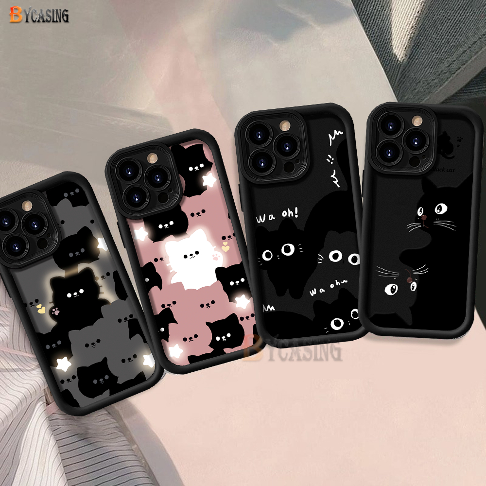 สําหรับredmiหมายเหตุ14 14C 13หมายเหตุ13 Pro 13C 12หมายเหตุ12 11s 8 10s 10 10A 12C 9C 9T A1 A2 A3 10C 9A POCO C75 C65 M6 Pro X6 X5 M3 เคสคู่รักแมวนุ่ม BY