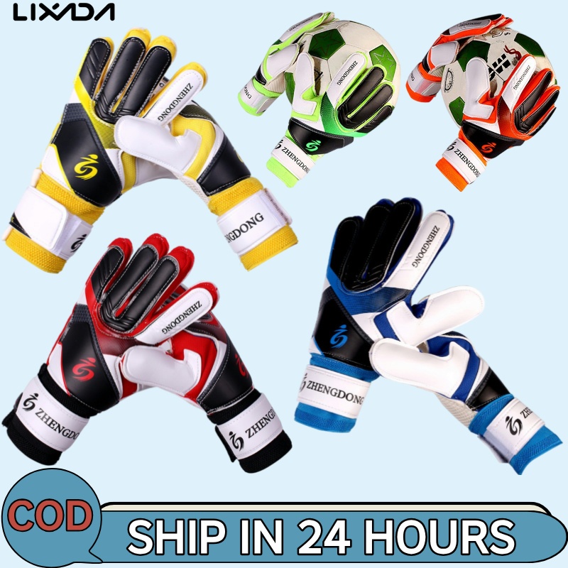 [LIXADA Mall] ถุงมือฟุตบอลเบาะเยาวชนยืดหยุ่น Grip Palm Soccer Lineman Gollie ถุงมือผู้รักษาประตูสําหรับเด็กเด็กผู้ชาย