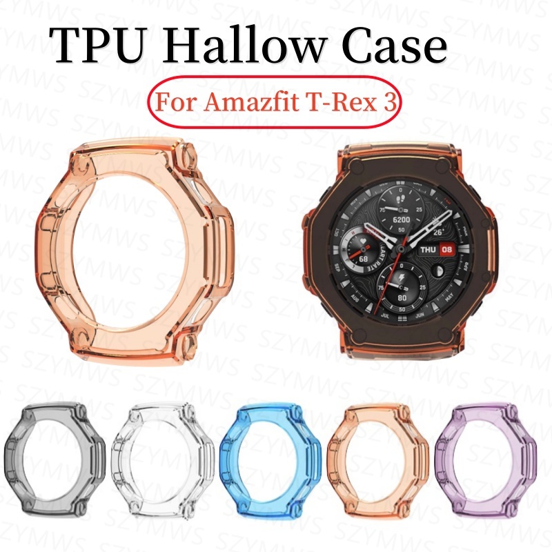 สําหรับ Amazfit T-rex 3 Soft TPU กรณีสมาร์ทวอท์ชป้องกันกันชนอุปกรณ์เสริมสําหรับ Huami Amazfit T-rex 