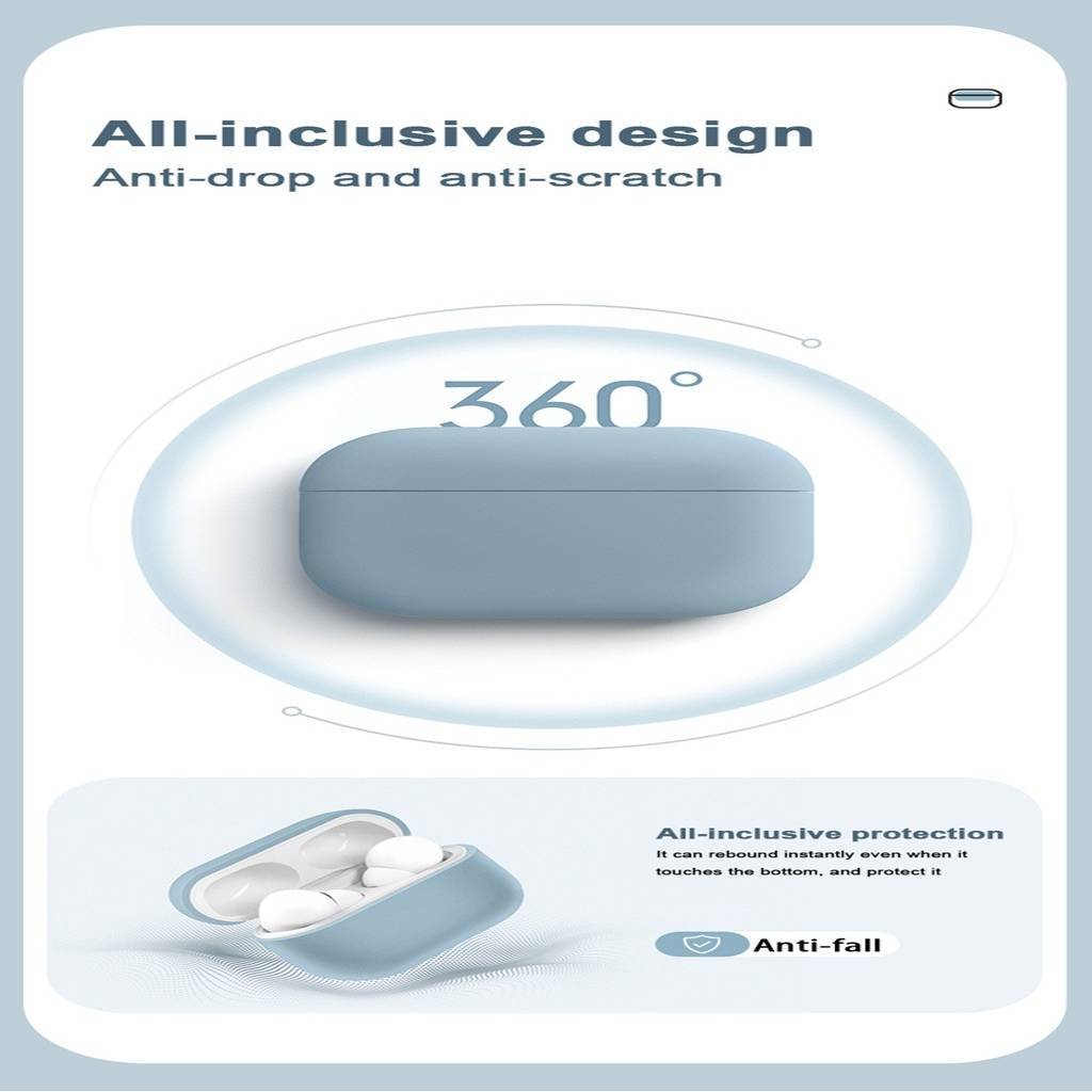 ปลอก สําหรับ 2021 ใหม่ แอร์พอด มือโปร 3 4 มือโปร 2 กรณีสไตล์เรียบง่ายซิลิโคนอ่อนนุ่มกันกระแทกหูฟังฝาครอบป้องกัน - รูปที่ 4