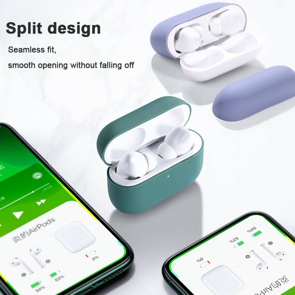 ปลอก สําหรับ 2021 ใหม่ แอร์พอด มือโปร 3 4 มือโปร 2 กรณีสไตล์เรียบง่ายซิลิโคนอ่อนนุ่มกันกระแทกหูฟังฝาครอบป้องกัน - รูปที่ 2