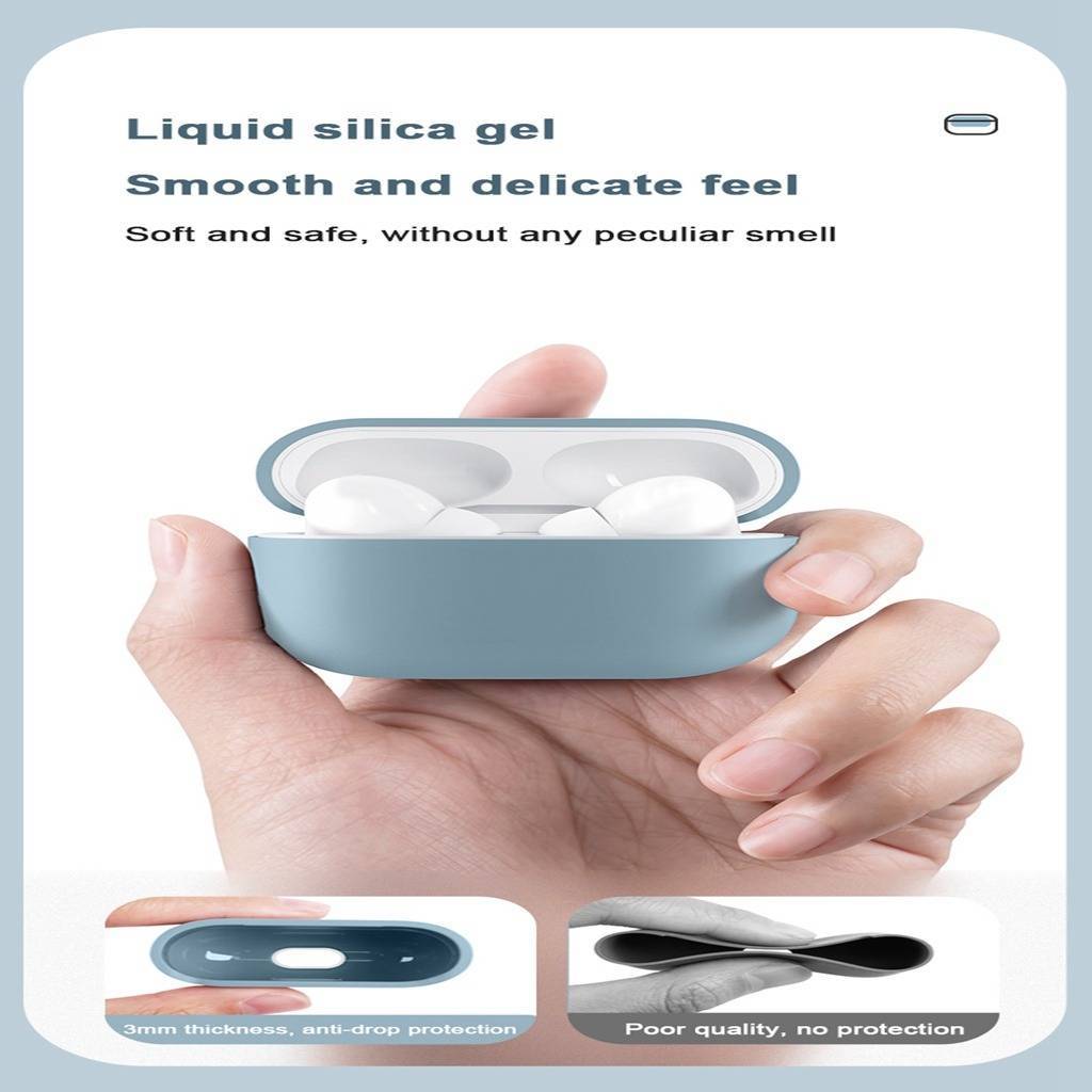 ปลอก สําหรับ 2021 ใหม่ แอร์พอด มือโปร 3 4 มือโปร 2 กรณีสไตล์เรียบง่ายซิลิโคนอ่อนนุ่มกันกระแทกหูฟังฝาครอบป้องกัน - รูปที่ 6