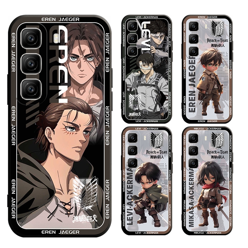 เคสสําหรับ infinix hot 50 pro plus + 4G 5G X6720 X6880 X6881 X6882 Attack on Titan Case Soft Cover