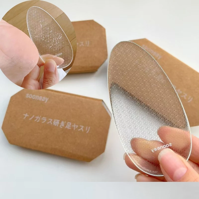 แก้วนาโน แฟ้มผิวหนังที่ตายแล้ว Heel Skin Polishing dead Skin friendly Feet Calluses Remove