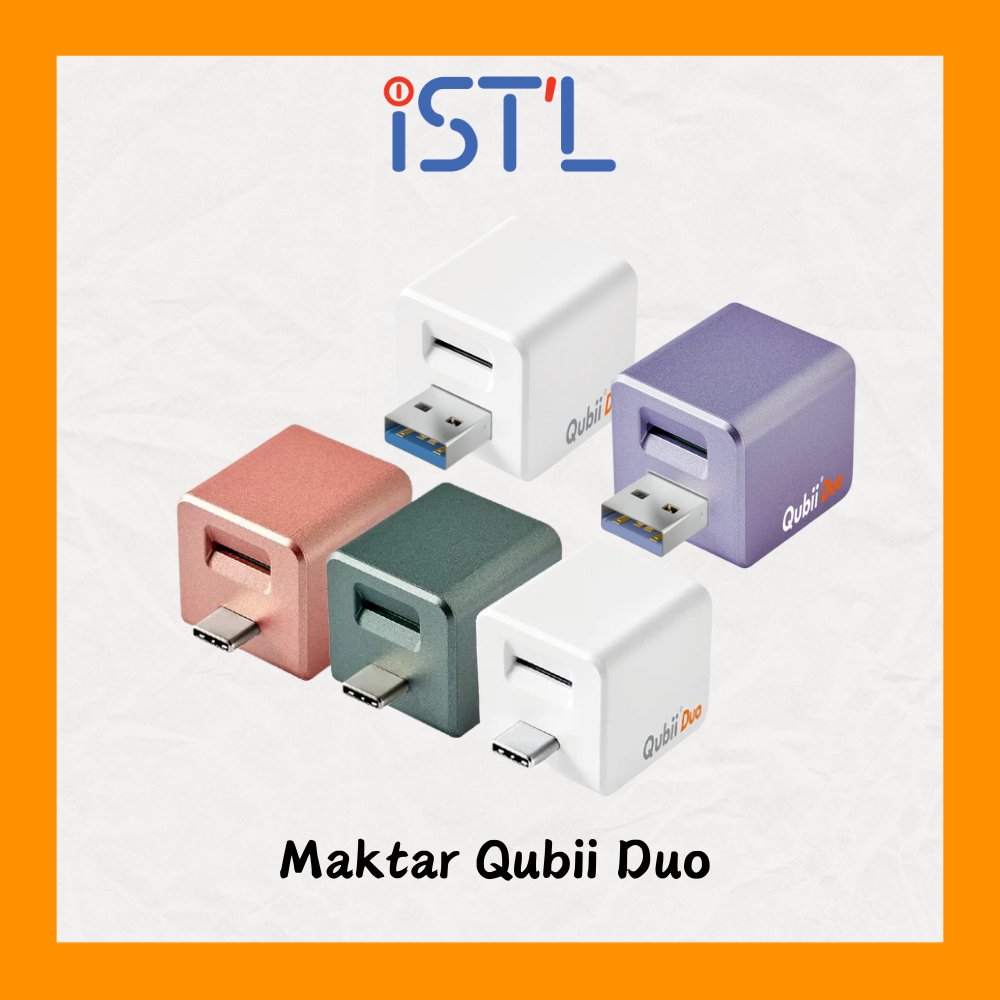 【Shopee Shipment】- Maktar Qubii Duo Auto Backup While Charging for iOS / Android