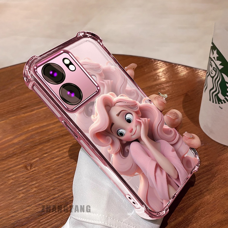 กรณีสําหรับ infinix smart 9 hot 50i สี่มุมไฟฟ้า anti fall อะนิเมะสาวรูปแบบเคสโทรศัพท์ความงาม TPU ซิลิโคนนุ่มกรณี
