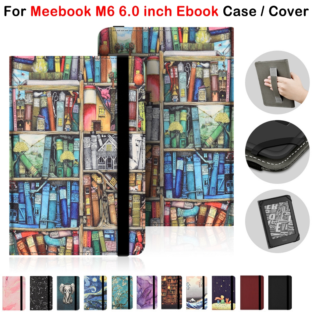สําหรับ Meebook M6 6.0 นิ้ว E-Book คุณภาพสูงหนัง Meebook M6 6.0 "แฟชั่นมือถือภาพวาดป้องกันกรณี