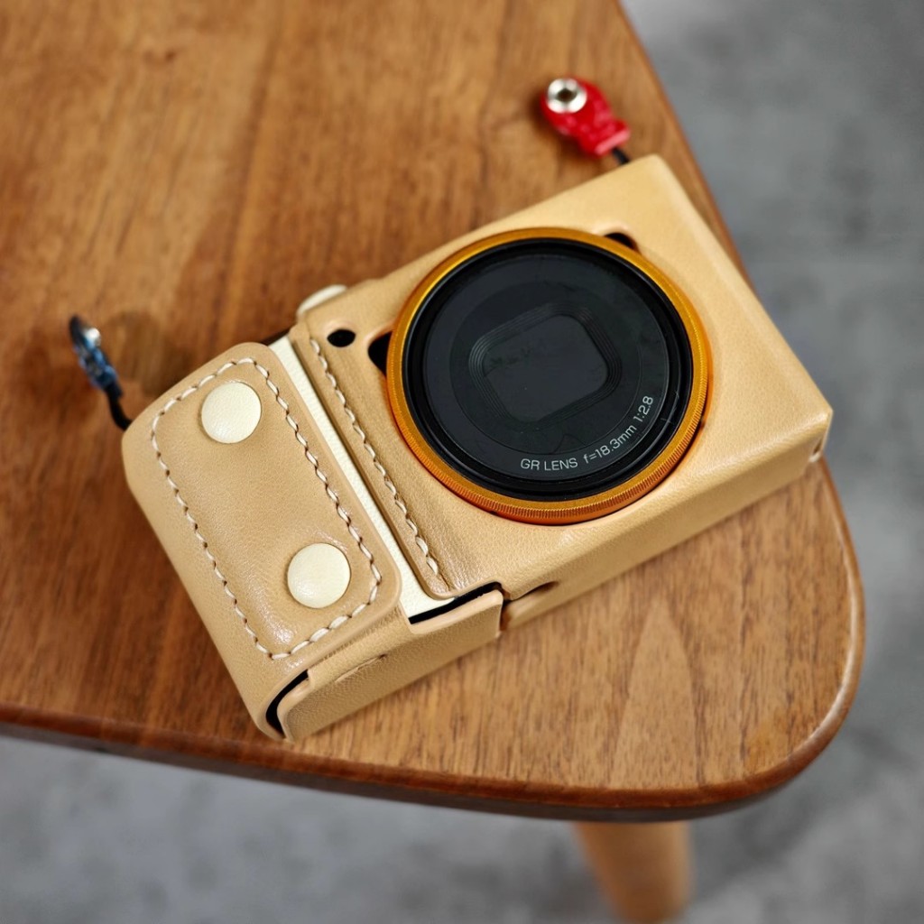 เหมาะสําหรับ Ricoh GR3/GR3X HDF การ์ดฝาครอบป้องกันกล้องหนังแกะ
