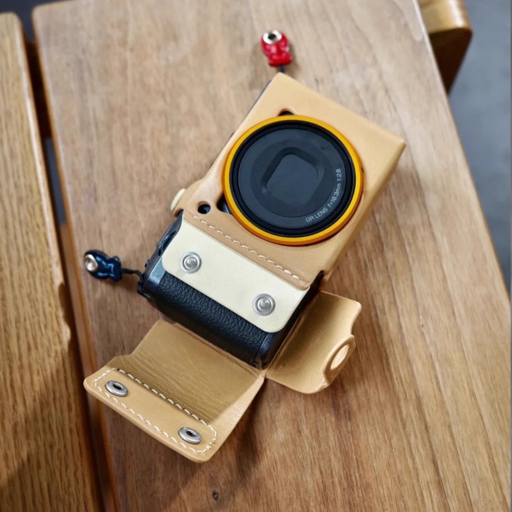 เหมาะสําหรับ Ricoh GR3/GR3X HDF การ์ดฝาครอบป้องกันกล้องหนังแกะ