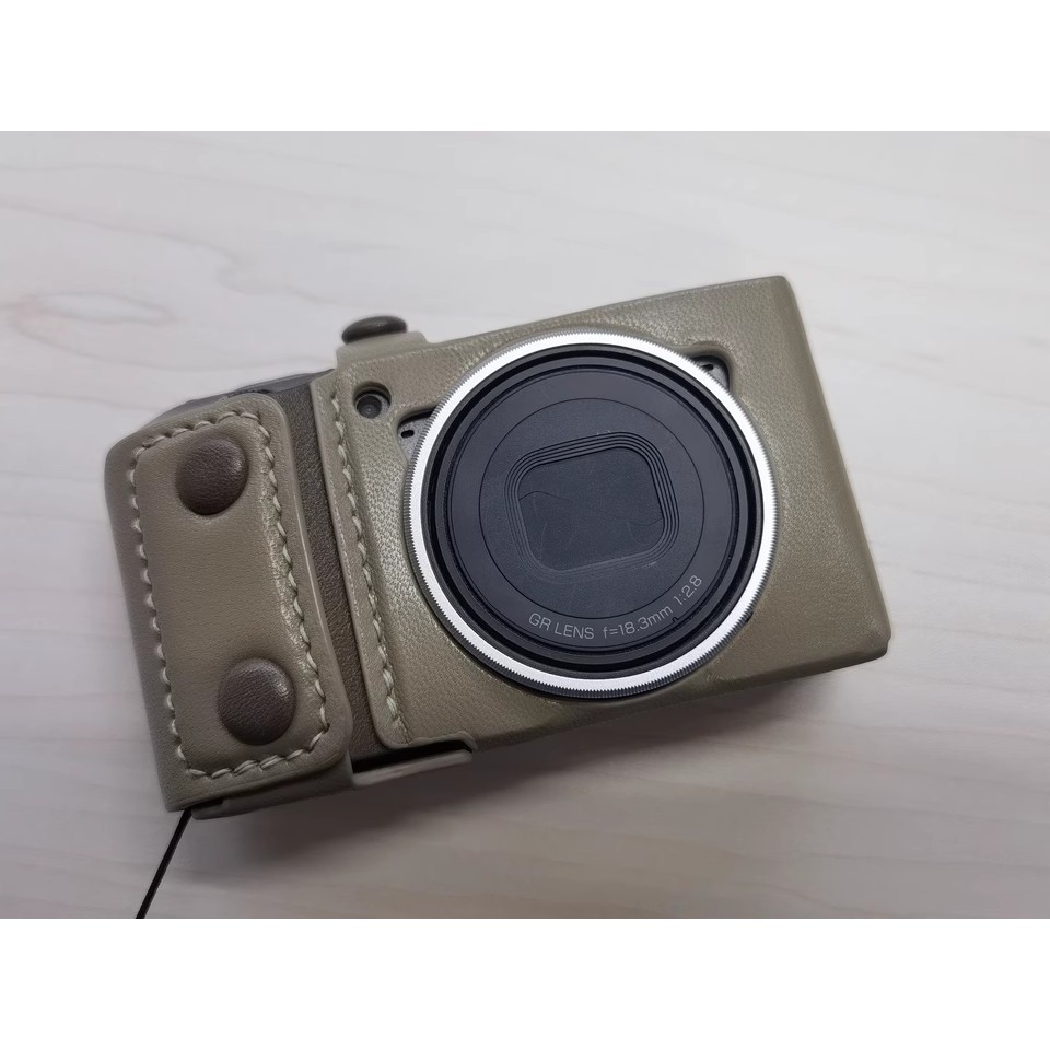 เหมาะสําหรับ Ricoh GR3/GR3X HDF การ์ดฝาครอบป้องกันกล้องหนังแกะ