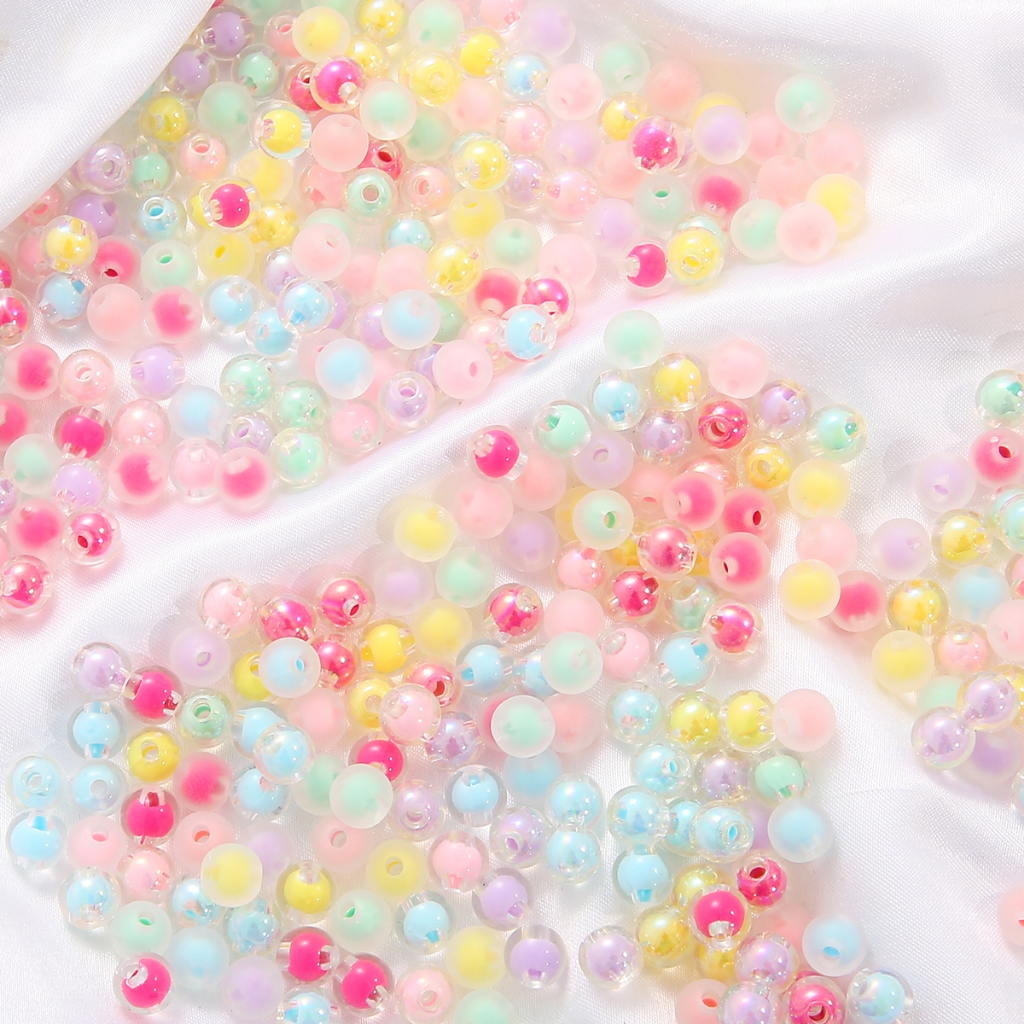 30กรัม/ถุงอะคริลิคลีบโปร่งใสลูกปัดสำหรับทำเครื่องประดับสร้อยคอยกข้อมือ - รูปที่ 3