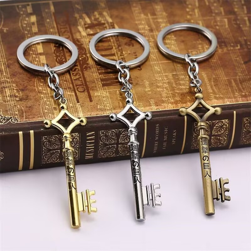โจมตีtitanพวงกุญแจeren Yeager Shingeki No KyojinพวงกุญแจพวงกุญแจพวงกุญแจVINTAGEแฟชั่นอะนิเมะChaveiro