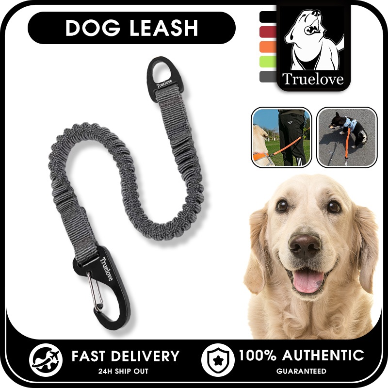 TRUELOVE Short Bungee Dog Nylon Leash Rope for Dog Collar Extension Retractable for All Breed Training