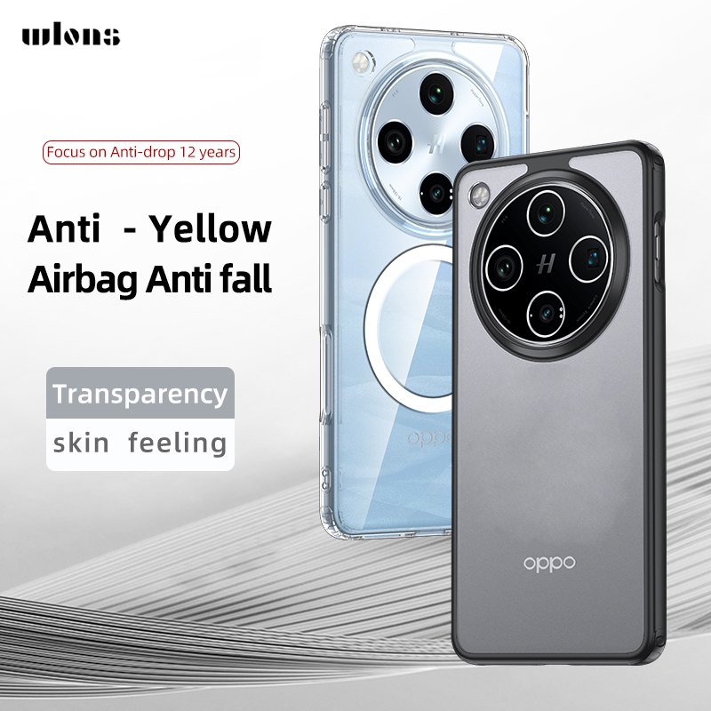 Wlons Four Corner Shockproof Phone Case for OPPO Find X8 Pro Anti-fall Protection Back Cover