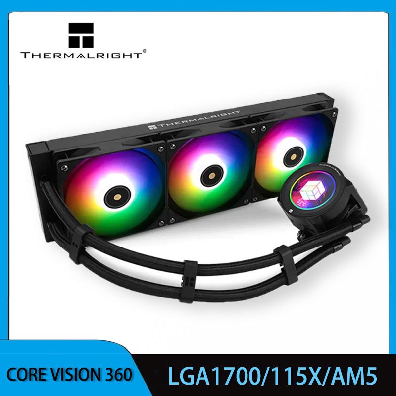 Thermalright CORE VISION 360 Black/White ARGB Integrated Heat Sink จอแสดงผล LCD 2.1 นิ้ว