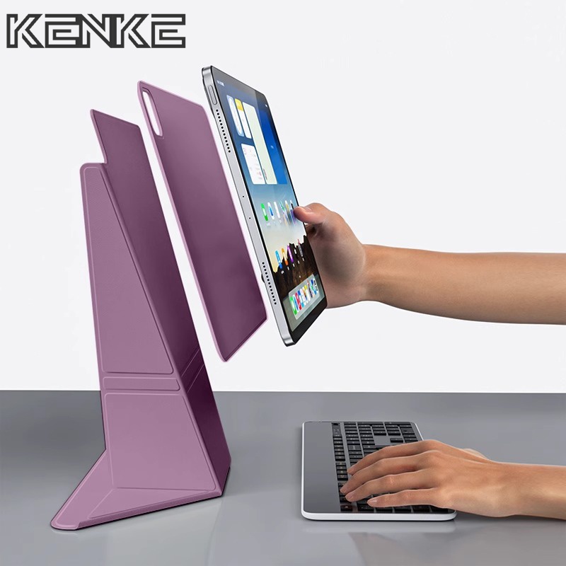 Kekekeke ipad case เคสแม่เหล็ก ถอดได้ 720° หมุนรองรับสําหรับ ipad 2024 pro 13 นิ้ว(M4)pro 11 Air 6th
