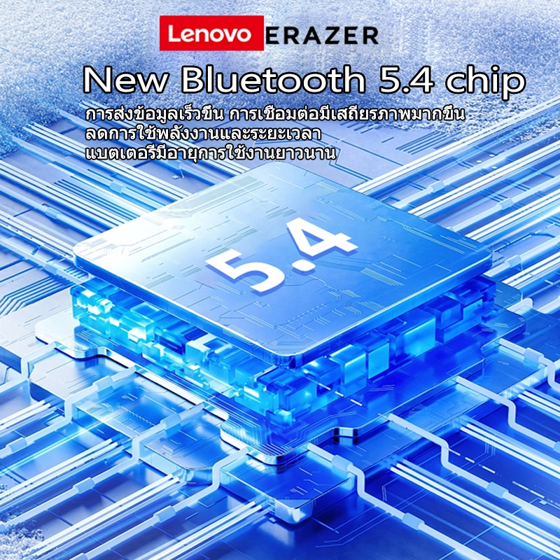 Lenovo ERAZER X15 Pro หูฟังบลูทูธ Bluetooth 5.4 OWS หูฟังไร้สาย 3D Stereo Sound ENC Noise Reduction for IOS and
