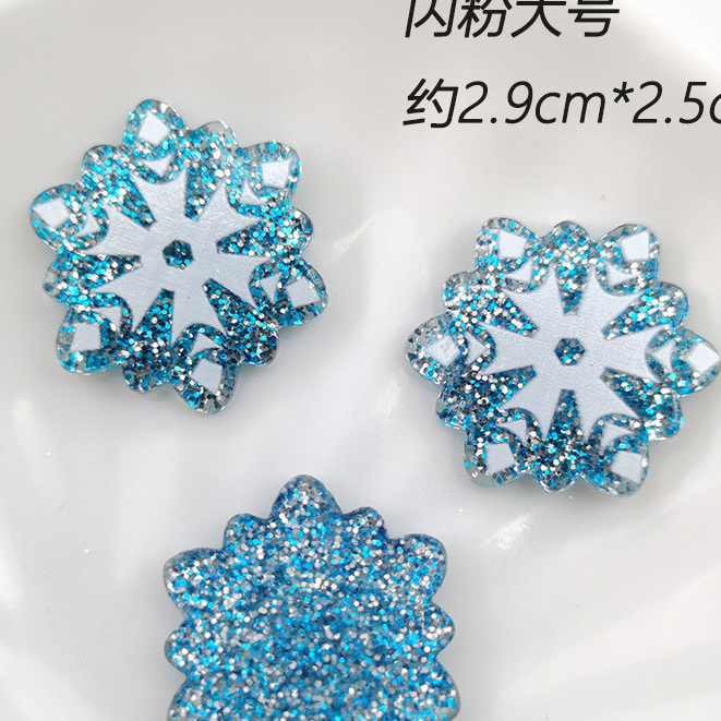 เรซิ่นทําเองอุปกรณ์เครื่องประดับคริสต์มาสเกล็ดหิมะใสแววเกล็ดหิมะเคสโทรศัพท์วัสดุกิ๊บเครื่องเขียนแพทช์รองเท้าหัวเข็มขัดวัสดุ