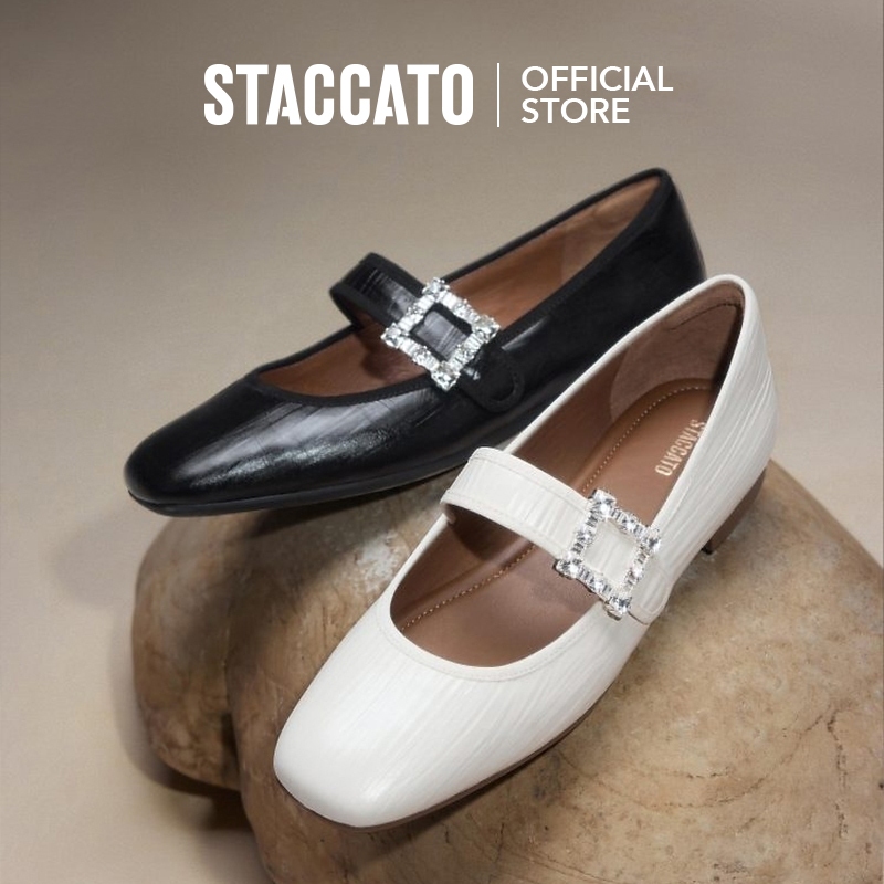 Staccato Mary Jane Ballet Flats รองเท้าแมรี่เจน ส้นแบน นิ้วเท้าเหลี่ยม EPQ10