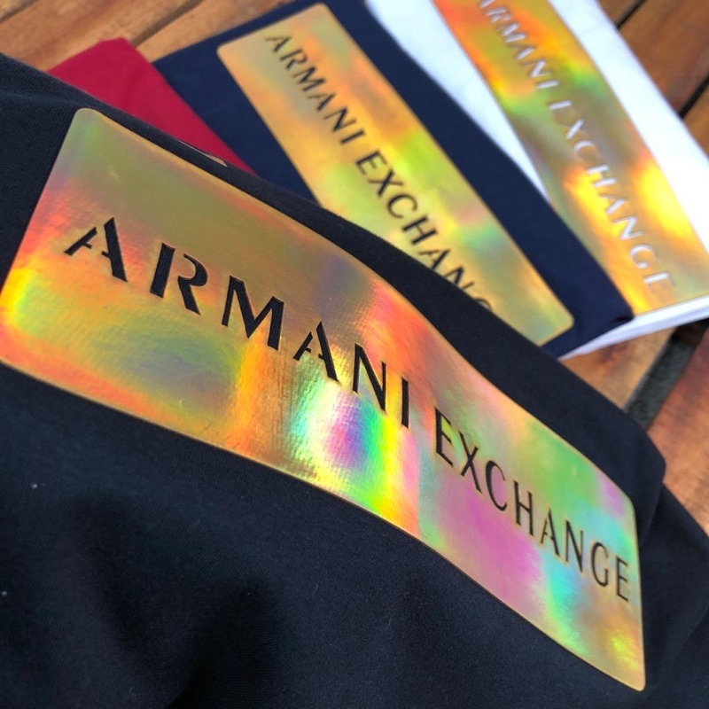 ARMANI อาร์มานี่ ใหม่ผ้าฝ้ายแฟชั่นคอกลมเสื้อยืดเรียบง่าย