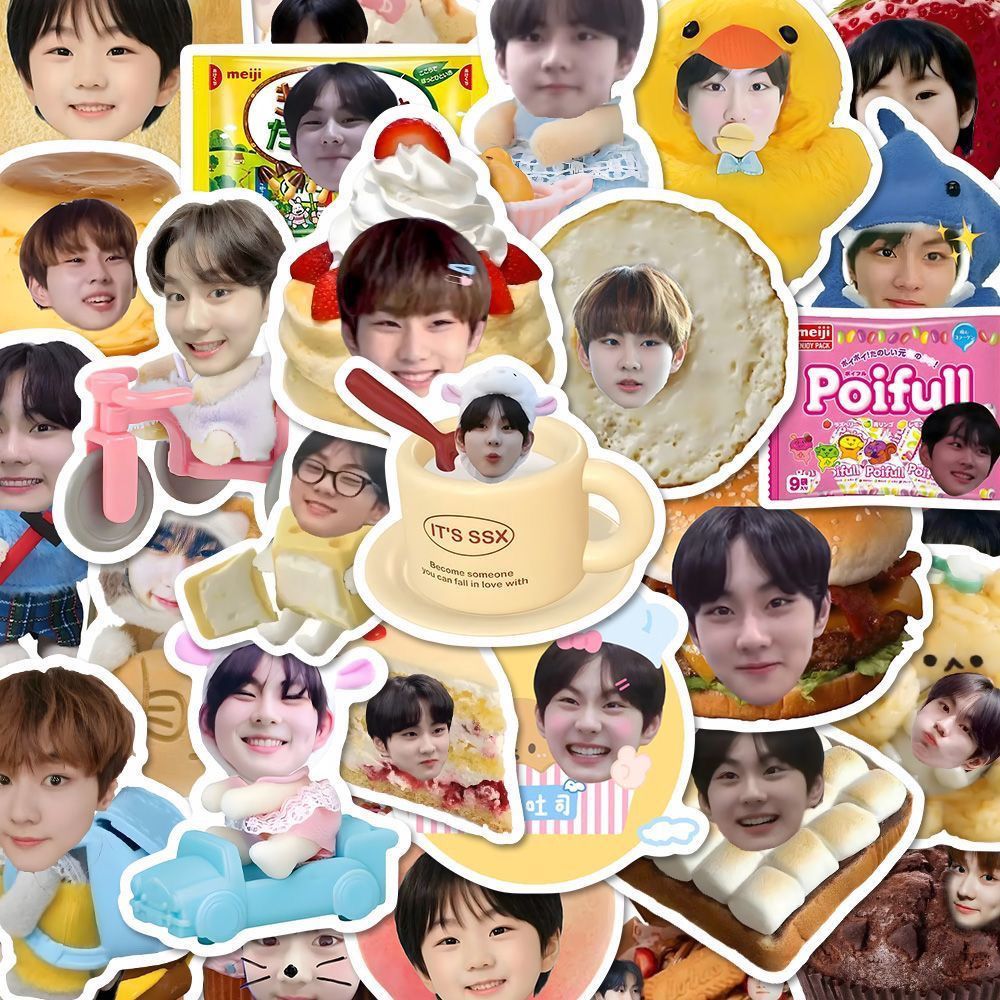 48 ชิ้น ENHYPEN สติกเกอร์น่ารัก Yang JUNGWON สติกเกอร์ DIY สติ๊กเกอร์กันน้ําแล็ปท็อปคอมพิวเตอร์สติกเกอร์ตกแต่ง JUNGWON