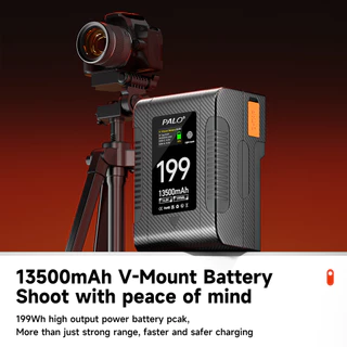 Palo V-mount แบตเตอรี่ 199Wh/99Wh แบตเตอรี่เอาต์พุตพลังงานสูงสําหรับกล้องวิดีโอเติมแสง