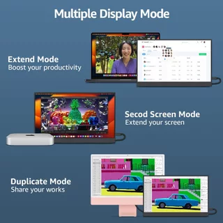 15.6 inch จอต่อมือถือ 60HZ Portable Gaming Monitor 1080P FHD พร้อม USB C HDMI Monitor Extension Screen สําหรับ Switch XBOX PS4 PS5 โทรศัพท์มือถือ แล็ปท็อป iPad Mac