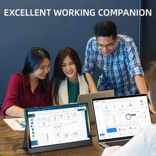 15.6 inch จอต่อมือถือ 60HZ Portable Gaming Monitor 1080P FHD พร้อม USB C HDMI Monitor Extension Screen สําหรับ Switch XBOX PS4 PS5 โทรศัพท์มือถือ แล็ปท็อป iPad Mac