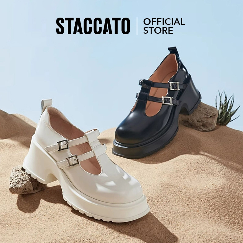 Staccato Mary Jane Platform Shoes รองเท้าแมรี่เจน รองเท้าหัวโต หัวกลม S2815