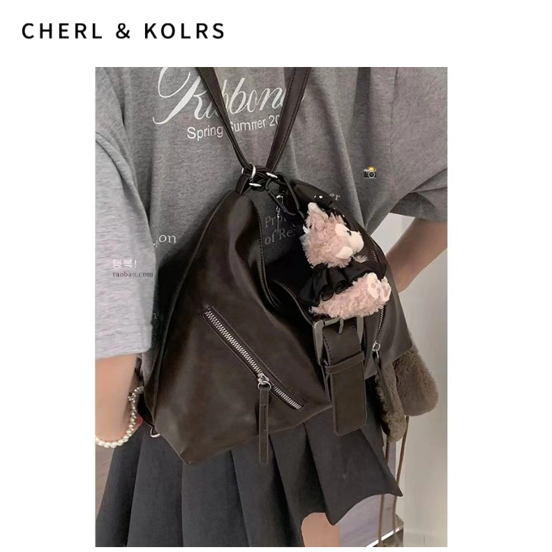 C&k Womens One Shoulder Tote Bag Meilad Retro One Pack Multi-purpose Large Capacity Backpack