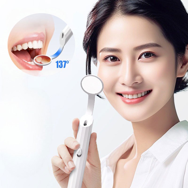 Led Microcrystalline Anti-Fog Oral Mirror Dental Endoscope กระจกทันตกรรมทันตแพทย์ทันตกรรมในครัวเรือน Illuminated สอบเครื่องมือ