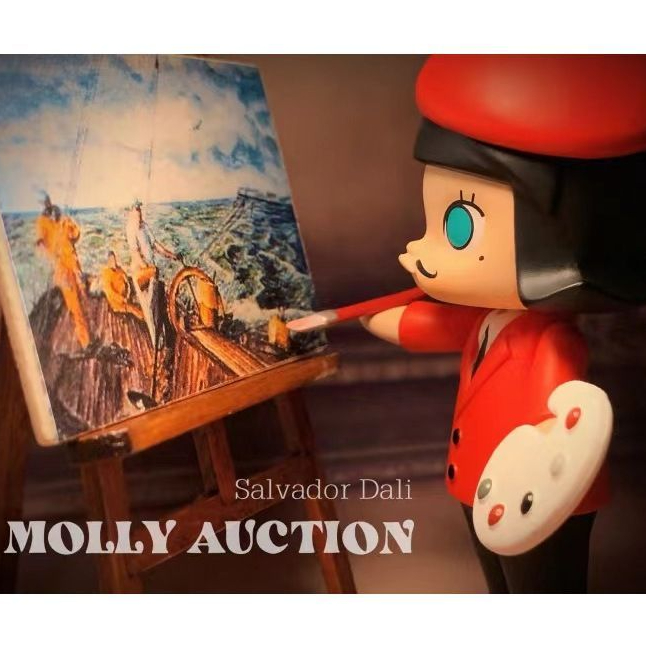 Molly Art Tycoon Series กล่องสุ่ม ตุ๊กตาฟิกเกอร์ pop mart [ของแท้]
