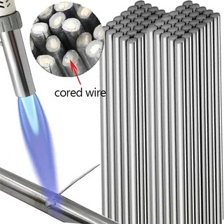 10/3 ชิ้นแท่งเชื่อมอลูมิเนียมอุณหภูมิต่ํา - แท่งบัดกรีอเนกประสงค์ Cored - เครื่องมือซ่อมแท่งเชื่อมละลายง่าย