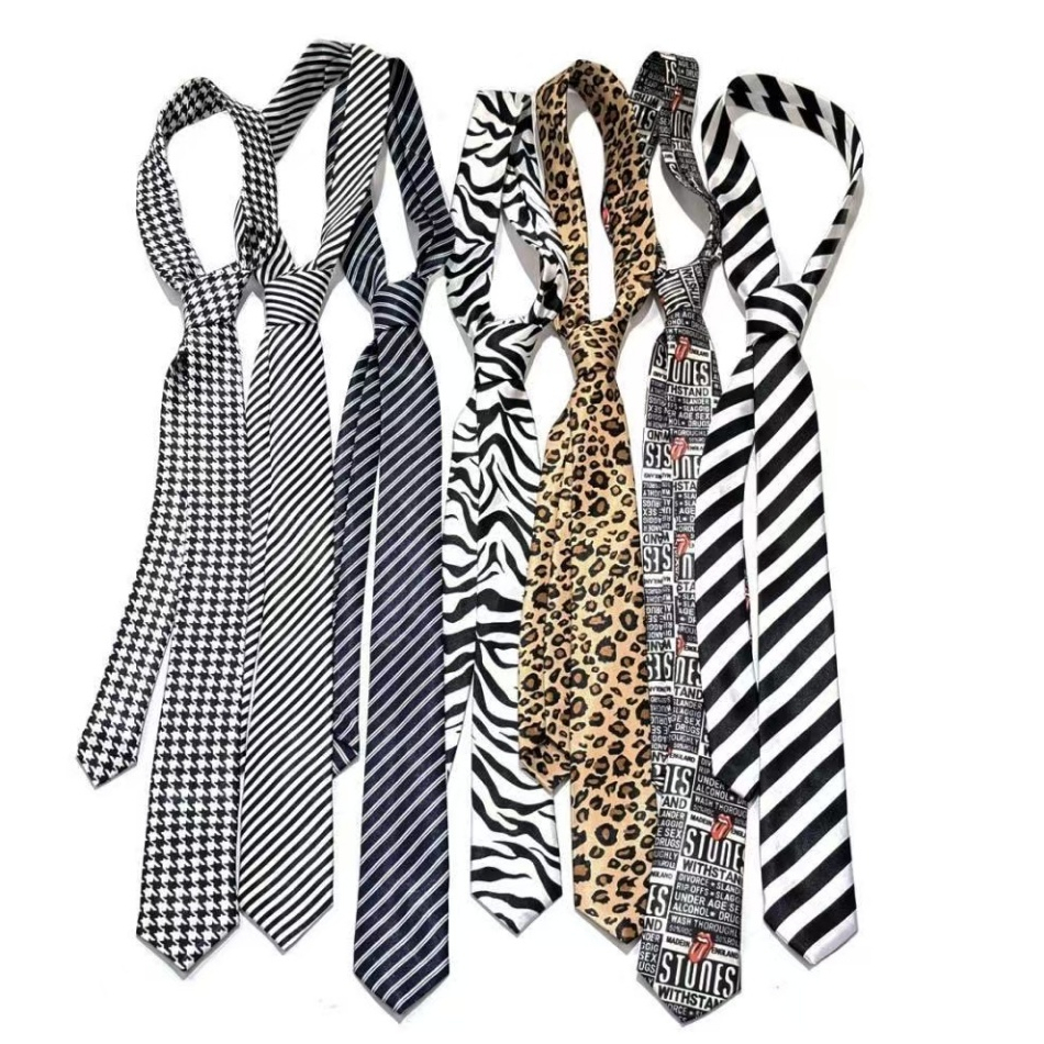 100% Handmade Casual skinny tie 5 ซม.เกาหลียาวผู้ชายMens เนคไทเปียโนโป๊กเกอร์เพลง Academy tie