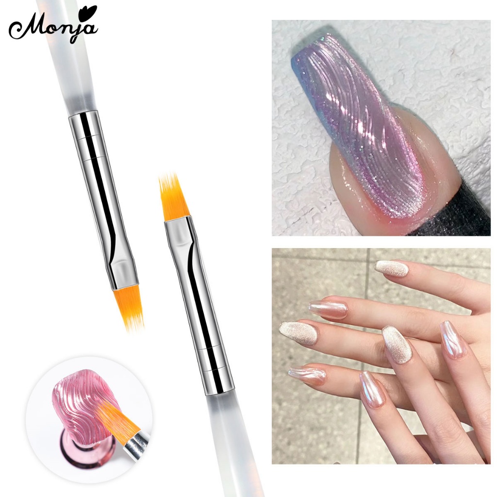 เล็บเครื่องมือสําหรับการวาดภาพไล่ระดับสีอะคริลิคภาษาฝรั่งเศสคําMoldling ปากกา เล็บออกแบบเครื่องมือ