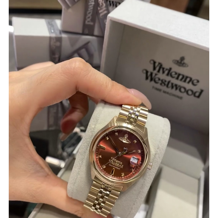 Vivienne Westwood Autumn Winter Black Brown Dial Watch/29MM
