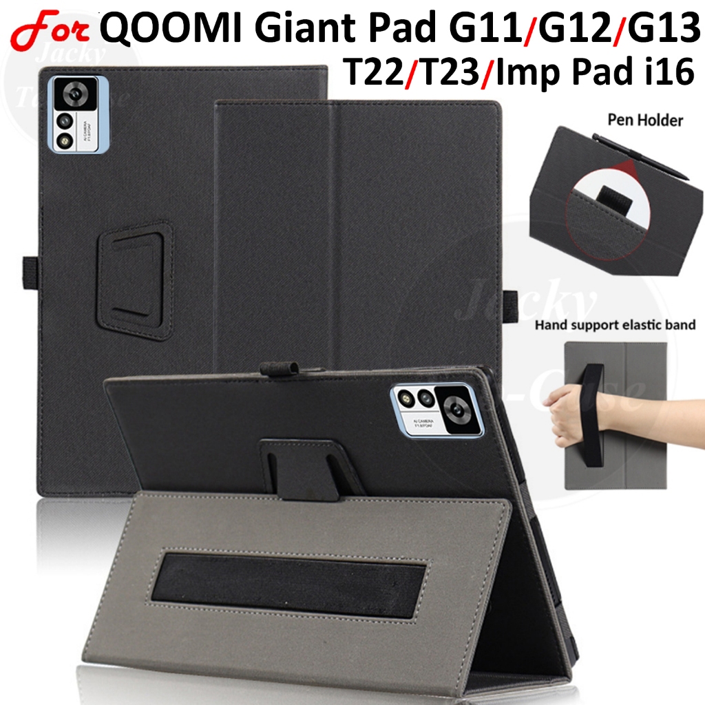 For QOOMI Tablet PC 10.1" Giant Pad G11 G12 G13 T22 T23 Imp Pad i16 Android 12 13 4G 5G Non-slip PU 