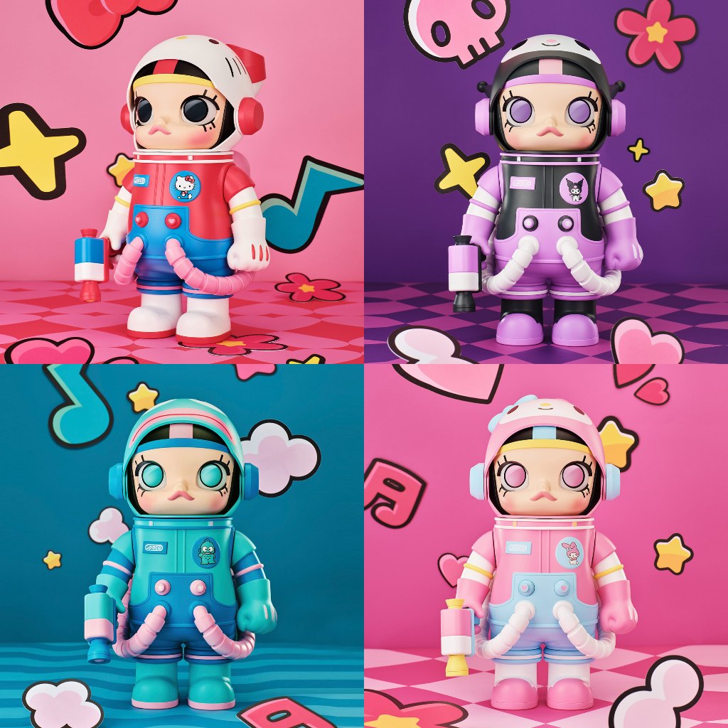 พร้อมส่ง POP MART MEGA SPACE MOLLY 400% Sanrio Character Series แท้ Popmart