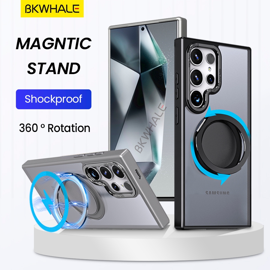 BKWHALE Magnetic Bracketเคสโทรศัพท์สําหรับSasmung Galaxy S26 S24 S25 Ultra S23 Ultar Plus S26Ultra S26+ S24 + S25+ S24+ S23+ S24FE S23FE S23FE S23FE S23